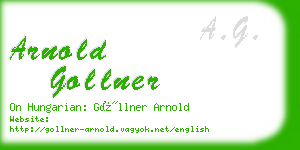 arnold gollner business card